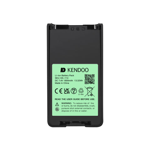 KENDOO® Kenwood KNB-35L Li-Ion 1800mAh 7.4V Battery Pack