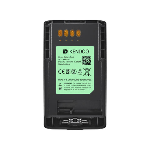 KENDOO® Motorola FTN6574 Li-Ion 1850mAh 7.4V Battery Pack