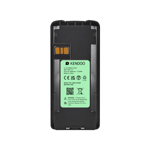 KENDOO® Motorola PMNN4081 Li-Ion 1800mAh 7.4V Battery Pack