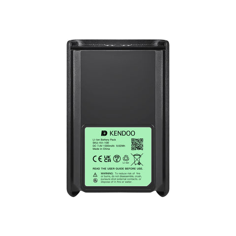 KENDOO® Vertex Standard FNB-V103LI Li-Ion 1300mAh 7.4V Battery Pack