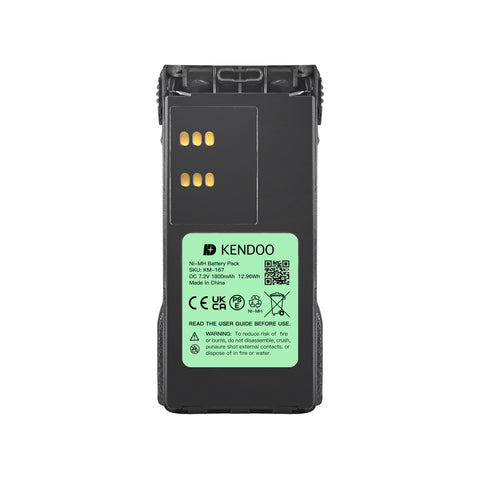 KENDOO® Motorola NTN9815 Ni-MH 1800mAh 7.2V Battery Pack