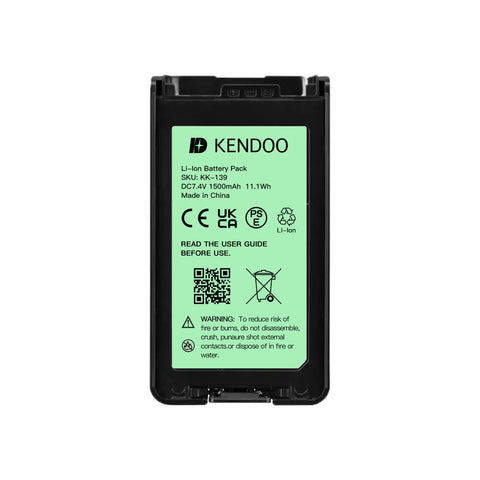 KENDOO® Kenwood KNB-55L Li-Ion 1500mAh 7.4V Battery Pack
