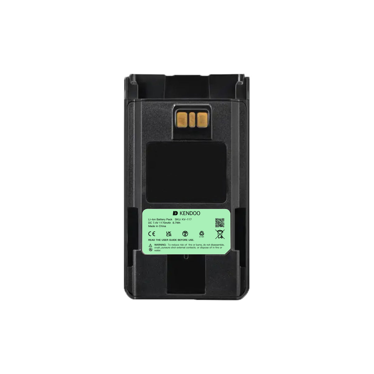 KENDOO® Vertex Standard FNB-112Li Li-Ion 1200mAh 7.4V Battery Pack