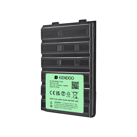 KENDOO® Vertex Standard FNB-57 Ni-MH 1100mAh 7.2V Battery Pack