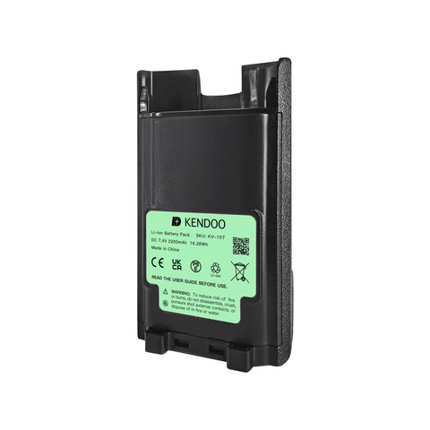 KENDOO® Vertex Standard FNB-V87LI Li-Ion 2200mAh 7.4V Battery Pack